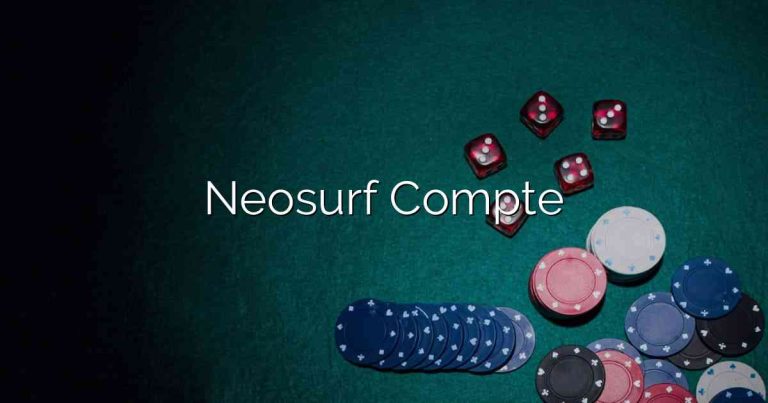 Neosurf Compte